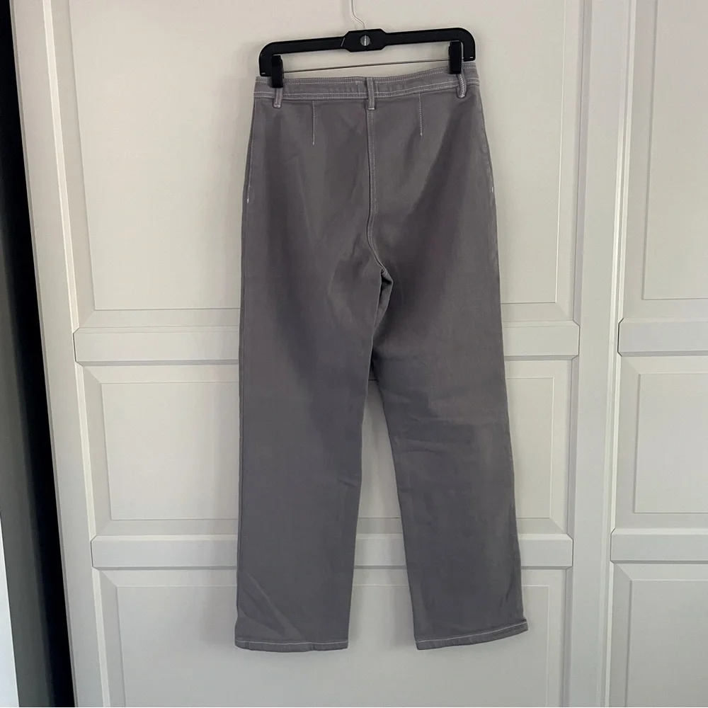 Aritzia Wilfred Free Modern Utility Pant Mid Rise Gray Size 6 26751 - Picture 3 of 12
